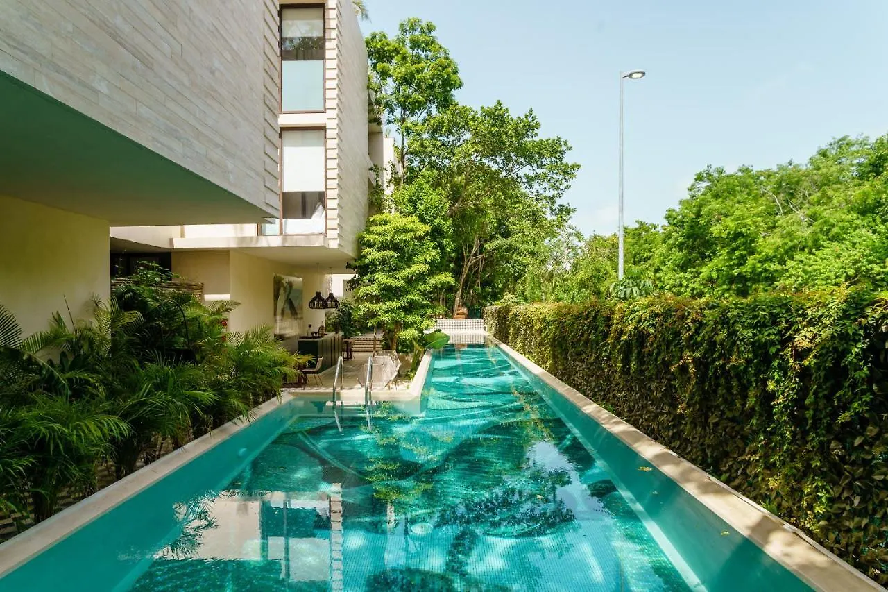 204 Hidden Gem Apartment In The Heart Of Tulum W/ Huge Private Terrace And Pool For 6 Pax