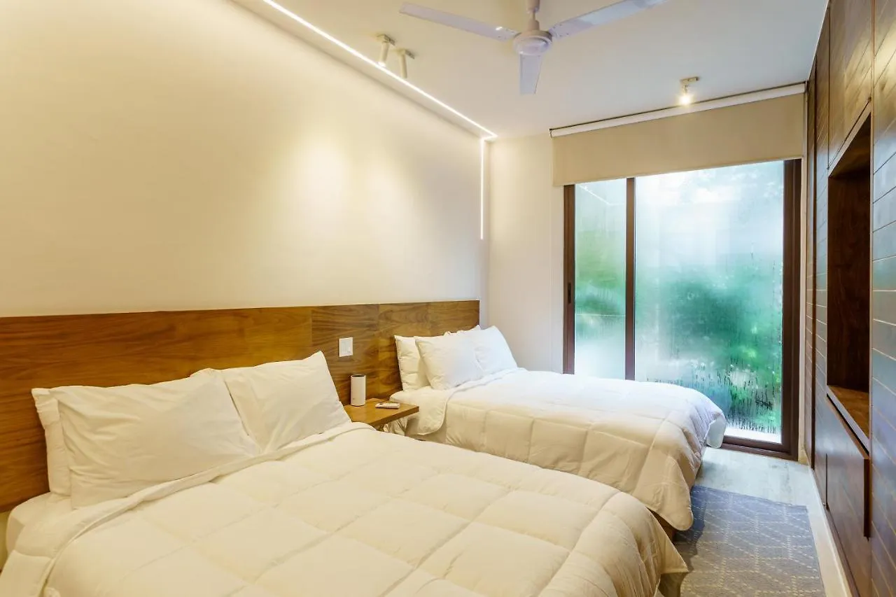 204 Hidden Gem Apartment In The Heart Of Tulum W/ Huge Private Terrace And Pool For 6 Pax