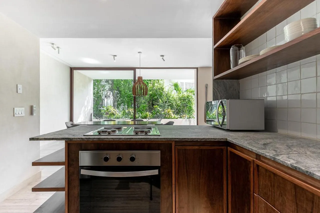 204 Hidden Gem Apartment In The Heart Of Tulum W/ Huge Private Terrace And Pool For 6 Pax