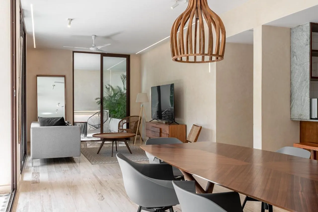 204 Hidden Gem Apartment In The Heart Of Tulum W/ Huge Private Terrace And Pool For 6 Pax