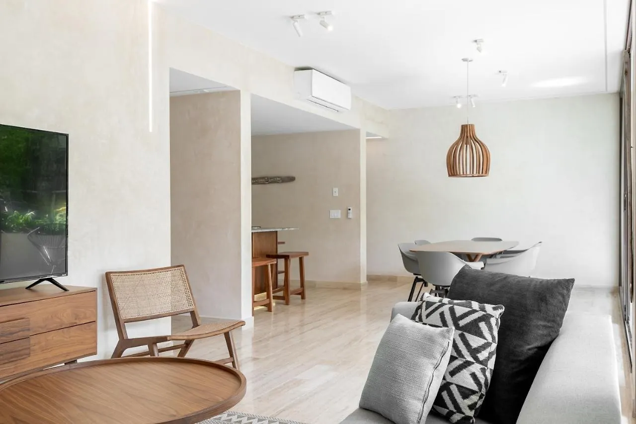 204 Hidden Gem Apartment In The Heart Of Tulum W/ Huge Private Terrace And Pool For 6 Pax